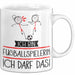Geschenk für Fußballspielerin Tasse Lustige Geschenkidee Geburtstag Ich Bin Fußballspielerin Ich Darf Das Weiß Trendation