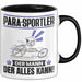 Para-Sportler Tasse Geschenk für Para-Sportler Der Mann Der Alles Kann Geschenkidee zum Geburtstag Schwarz Trendation
