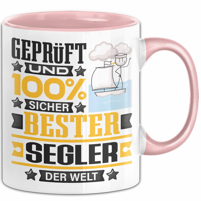 Segler Geschenk Lustiger Spruch für Segler Geschenkidee Bester Segler Der Welt Rosa Trendation