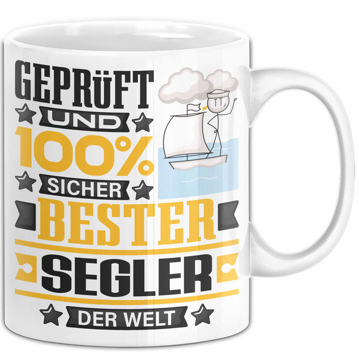 Segler Geschenk Lustiger Spruch für Segler Geschenkidee Bester Segler Der Welt Weiß Trendation