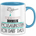 Geschenk für Posaunistin Tasse Lustige Geschenkidee Geburtstag Ich Bin Posaunistin Ich Darf Das Blau Trendation