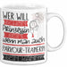 Parkour-Trainerin Tasse Geschenk Spruch Wer Will Schon Prinzessin Sein Wenn Man Auch Parkour-Trainerin Sein Kann Weiß Trendation