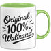 Waltraud Tasse Geschenk Original 100% Waltraud Geschenkidee Geburtstag Grün Trendation