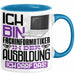 Fachinformatiker Ausbildung Tasse Geschenk Ich Bin Fachinformatiker In Der Ausbildung Ich Darf Das Geschenkidee Spruch Blau Trendation