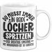 Humor Tasse Geschenk Mit Spruch Du Musst Immer In Beide Löcher Spritzen Kaffee-Becher Weiß Trendation