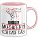Geschenk für Musikerin Tasse Lustige Geschenkidee Geburtstag Ich Bin Musikerin Ich Darf Das Rosa Trendation