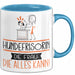 Hundefrisörin Geschenk Tasse Becher Die Frau Die Allen Kann Geschenkidee für eine Hundefrisörin Lustig Blau Trendation
