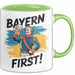 Deutschland München Bayern Bayerisch Tasse Geschenk Lustige Geschenkidee Spruch Bayern Zuerst Grün Trendation