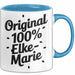 Elke-Marie Tasse Geschenk Original 100% Elke-Marie Geschenkidee Geburtstag Blau Trendation
