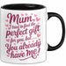 Mama Tasse Geschenk Mom I Tried Perfect Gift You Have Me Geschenkidee Muttertag Schwarz Trendation