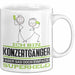 Konzertgänger Geschenk Tasse Ich Bin Konzertgänger Aber Sag Doch Einfach Superheld Lustige Geschenkdiee für Konzertgänger Kaffee-Becher Weiß Trendation