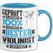 Violinist Geschenk Lustiger Spruch für Violinist Geschenkidee Bester Violinist Der Welt Blau Trendation