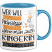 Ringerin Tasse Geschenk Spruch Wer Will Schon Prinzessin Sein Wenn Man Auch Ringerin Sein Kann Blau Trendation