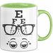 Optiker Tasse Geschenk Lustige Geschenkidee Spruch Für Seh Experten Grün Trendation