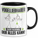 Vogelliebhaber Tasse Geschenk für Vogelliebhaber Der Mann Der Alles Kann Geschenkidee zum Geburtstag Schwarz Trendation