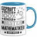 Mathematiker Geschenk Lustiger Spruch für Mathematiker Geschenkidee Bester Mathematiker Der Welt Blau Trendation