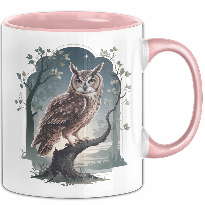 Vogelbeobachter Tasse Geschenkidee für Vogel Enthusiasten Rosa Trendation