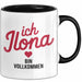 Ilona Tasse Geschenk Ich Bin Vollkommen Ilona Geschenkidee Geburtstag Schwarz Trendation
