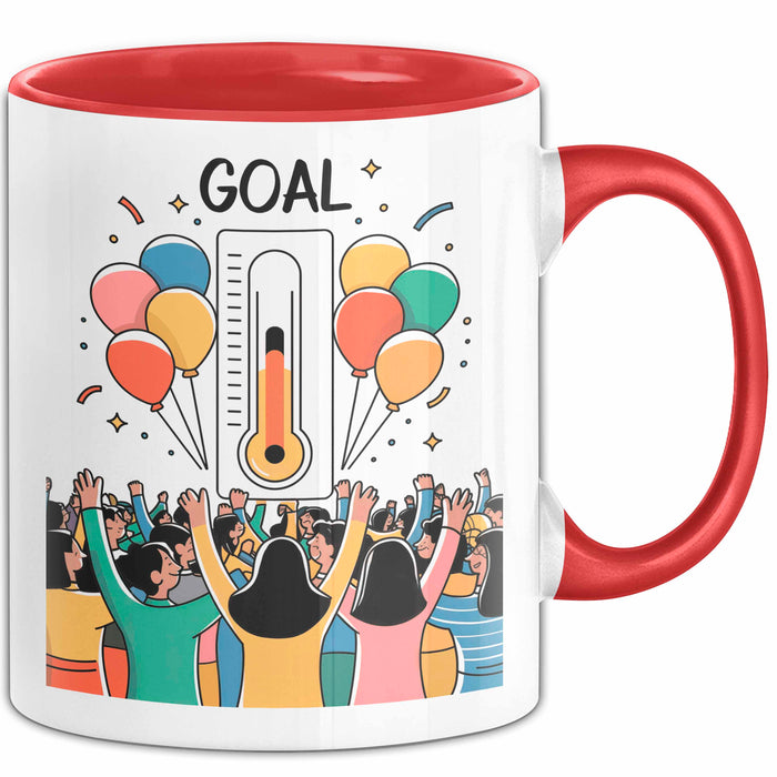 Fundraiser Tasse Geschenk Lustige Geschenkidee Spruch Für Spenden Champions Rot Trendation