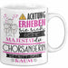 Chorsängerin Tasse Geschenk Lustiger Spruch Bitte Erheben Sie Sich Seine Majestät Die Chorsängerin Betritt Den Raum Weiß Trendation