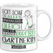 Gärtnerin Geschenk Becher Tasse Gott Schuf Alle Menschen Gleich Nur Die Besten Durfeten Gärtnerin Werden Geschenkidee Lustig Weiß Trendation