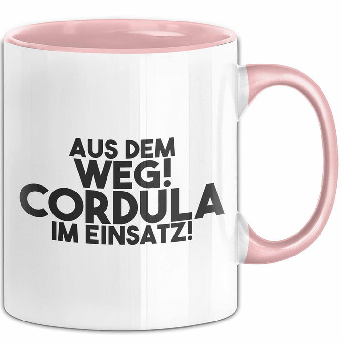 Cordula Tasse Aus Dem Weg! Cordula Im Einsatz! Geschenk
