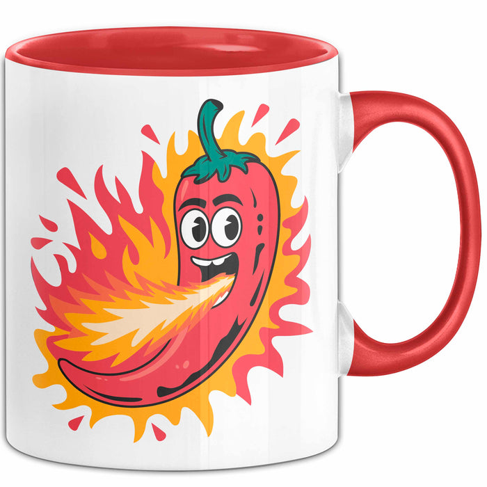 Scharfes Essen Liebhaber Tasse Geschenkidee für Schärfe Fan Rot Trendation