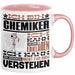 Chemiker Geschenk Tasse Geschenkidee für Chemiker Geburtstag Lustiger Spruch Ich Bin Chemiker Ich Kann Es Dir Erklären Aber Nicht Für Dich Verstehen Funny Rosa Trendation