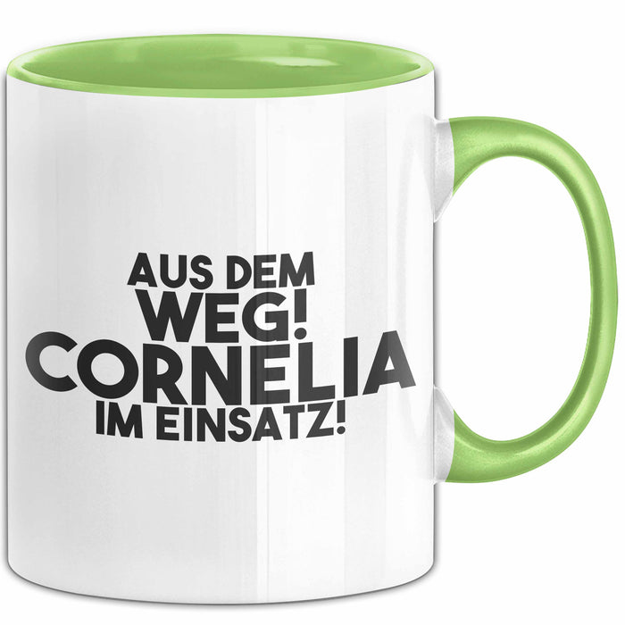 Cornelia Tasse Aus Dem Weg! Cornelia Im Einsatz! Geschenk