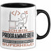Programmierer Geschenk Tasse Ich Bin Programmierer Aber Sag Doch Einfach Superheld Lustige Geschenkdiee für Programmierer Kaffee-Becher Schwarz Trendation