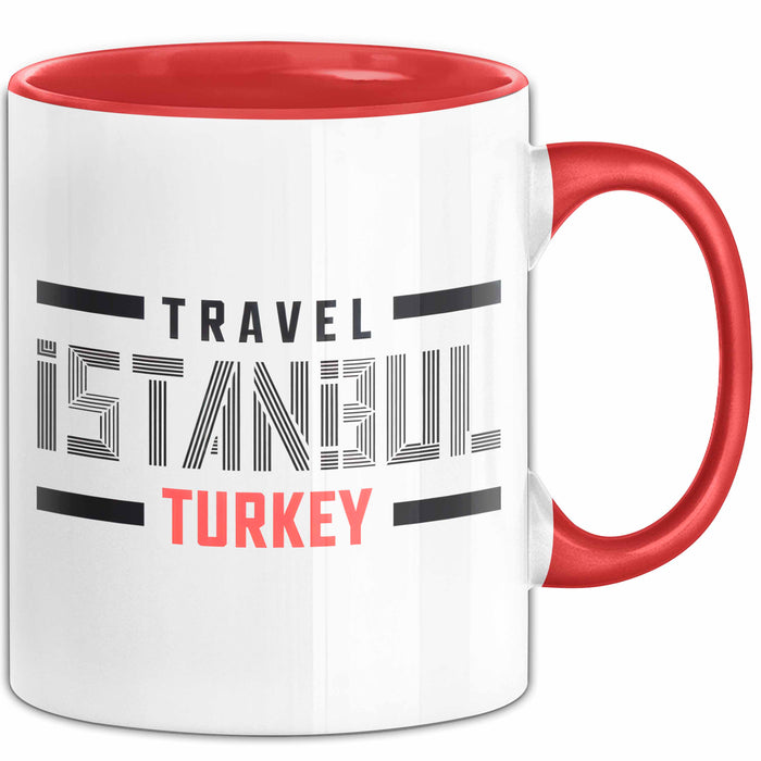 Istanbul Türkei Tasse Geschenk Lustige Geschenkidee Spruch Rot Trendation