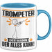 Trompeter Tasse Geschenk für Trompeter Der Mann Der Alles Kann Geschenkidee zum Geburtstag Blau Trendation