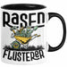 Gärtner Tasse Geschenk für Hobbygärtner Landschaftsgärtner Männer Geschenkidee Rasenflüsterer Gartenarbeit Kaffee-Becher Schwarz Trendation