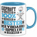 Keyboard-Spieler Geschenk Lustiger Spruch für Keyboard-Spieler Geschenkidee Bester Keyboard-Spieler Der Welt Blau Trendation