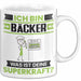 Bäcker Tasse Geschenk für Bäcker Geburtstag Lustiger Spruch Kaffee-Becher Was Ist Deine Superkraft Weiß Trendation