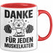 Fußballtrainer Fußballteam Tasse Geschenk Lustige Geschenkidee Spruch Danke Für Jeden Muskelkater Rot Trendation