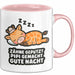 Schlafende Giraffe Tasse Geschenk Lustige Geschenkidee Spruch Zähne Geputzt Pipi Gemacht Gute Nacht Rosa Trendation
