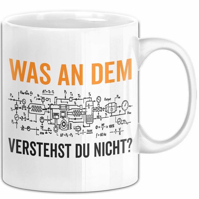 Maschinenbauingenieur Ingenieurwesen Tasse Geschenk Lustige Geschenkidee Spruch Was An Dem Verstehst Du Nicht Weiß Trendation