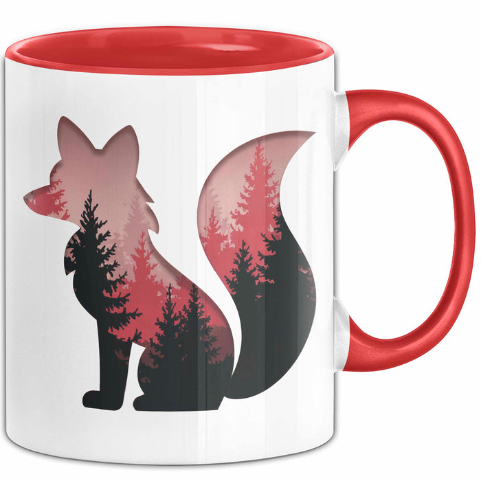 Fuchs Tierliebhaber Tasse Geschenk Lustige Geschenkidee Spruch Rot Trendation