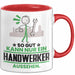 Handwerker Geschenk Tasse So Gut Kann Nur Ein Handwerker Aussehen Geschenkidee Kaffee-Becher Rot Trendation