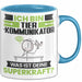 Tierkommunikator Tasse Geschenk für Tierkommunikator Geburtstag Lustiger Spruch Kaffee-Becher Was Ist Deine Superkraft Blau Trendation