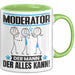 Moderator Tasse Geschenk für Moderator Der Mann Der Alles Kann Geschenkidee zum Geburtstag Grün Trendation