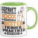 Tierheilpraktiker Geschenk Lustiger Spruch für Tierheilpraktiker Geschenkidee Bester Tierheilpraktiker Der Welt Grün Trendation