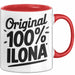 Ilona Tasse Geschenk Original 100% Ilona Geschenkidee Geburtstag Rot Trendation