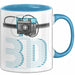 3D Drucker Tasse mit Grafik lustige Geschenkidee für Technikliebhaber Blau Trendation