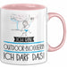 Geschenk für Outdoor-Bloggerin Tasse Lustige Geschenkidee Geburtstag Ich Bin Outdoor-Bloggerin Ich Darf Das Rosa Trendation