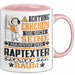 Raptexter Geschenk Tasse Lustiger Spruch Erheben Sie Sich Der Raptexter Betritt den Raum Rosa Trendation