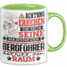 Bergführer Geschenk Tasse Lustiger Spruch Erheben Sie Sich Der Bergführer Betritt den Raum Grün Trendation