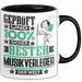 Musikverleger Geschenk Lustiger Spruch für Musikverleger Geschenkidee Bester Musikverleger Der Welt Schwarz Trendation