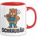 Auto Kfz Mechaniker Tasse Geschenk Lustige Geschenkidee Spruch Schraubar Rot Trendation